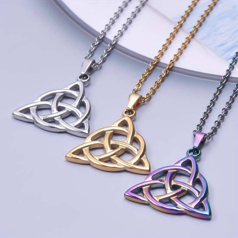 Bohemian Plated Unique Hollow Triangle Silver