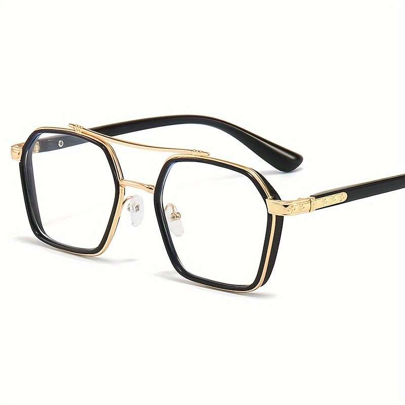 Mens Glasses Color Black Golden