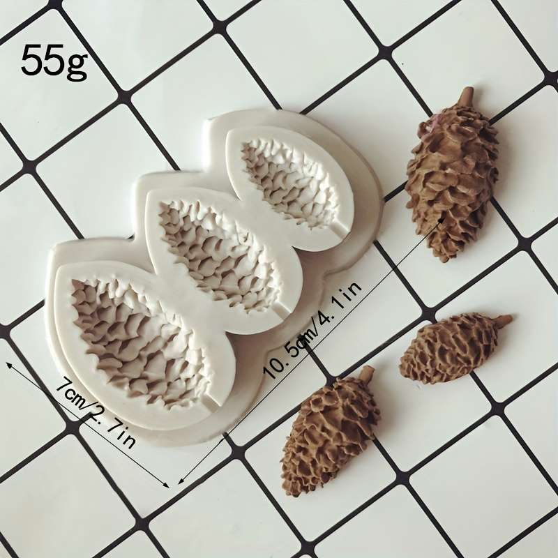 Suitable For Baking Molds Color Single Pine Cone Silicone Mold