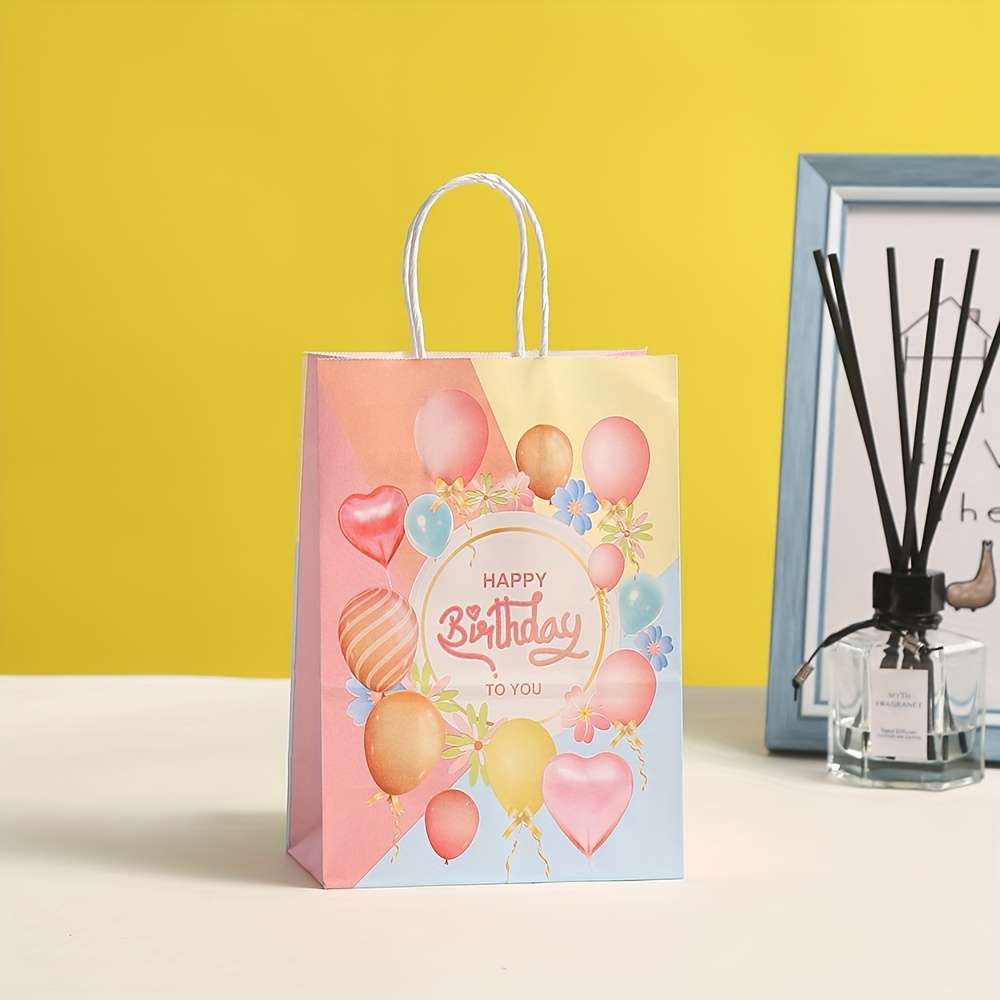 Gift Bags Color 8Pcs-8 Color Mixed Packaging Size S