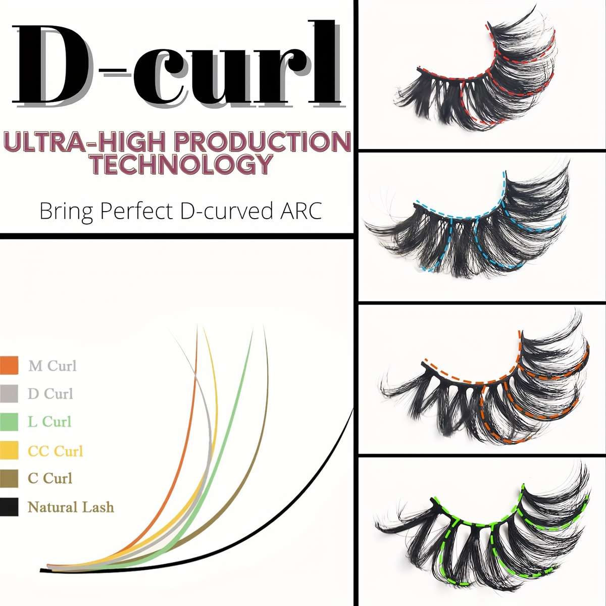False Eyelashes Size 8D 201