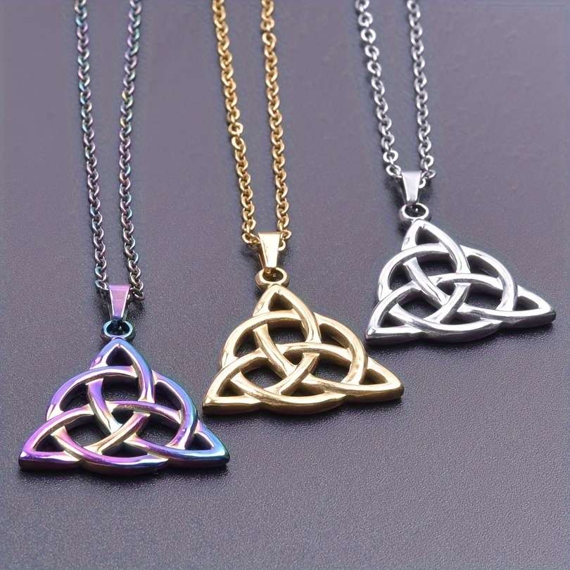 Bohemian Plated Unique Hollow Triangle Silver