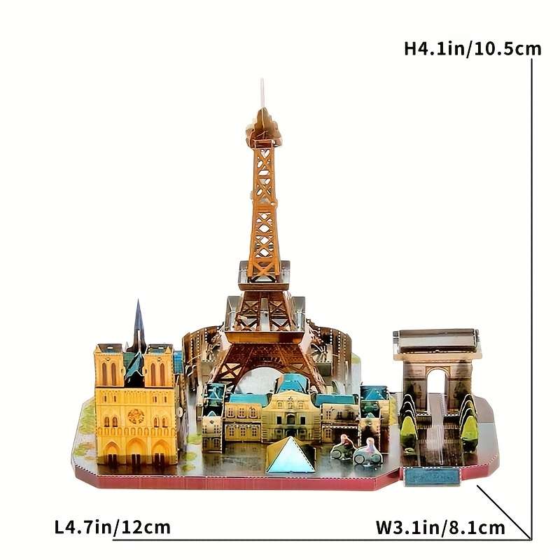 Building Toy Architectural Model Toy Set Items Paris Street Scene