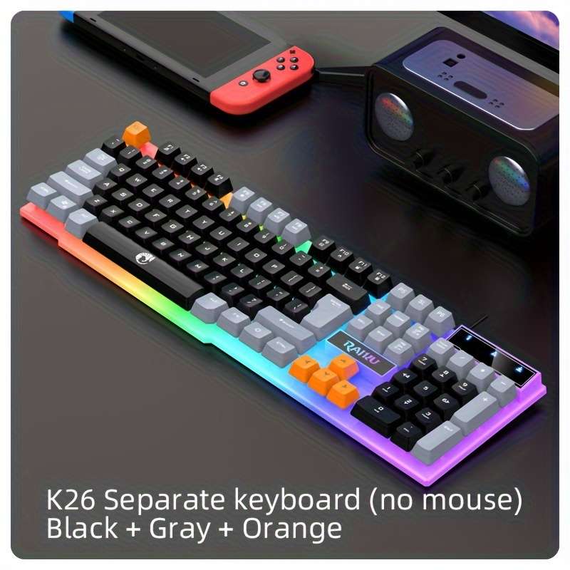 keyboard color Black Gray Orange Items Separate Keyboard