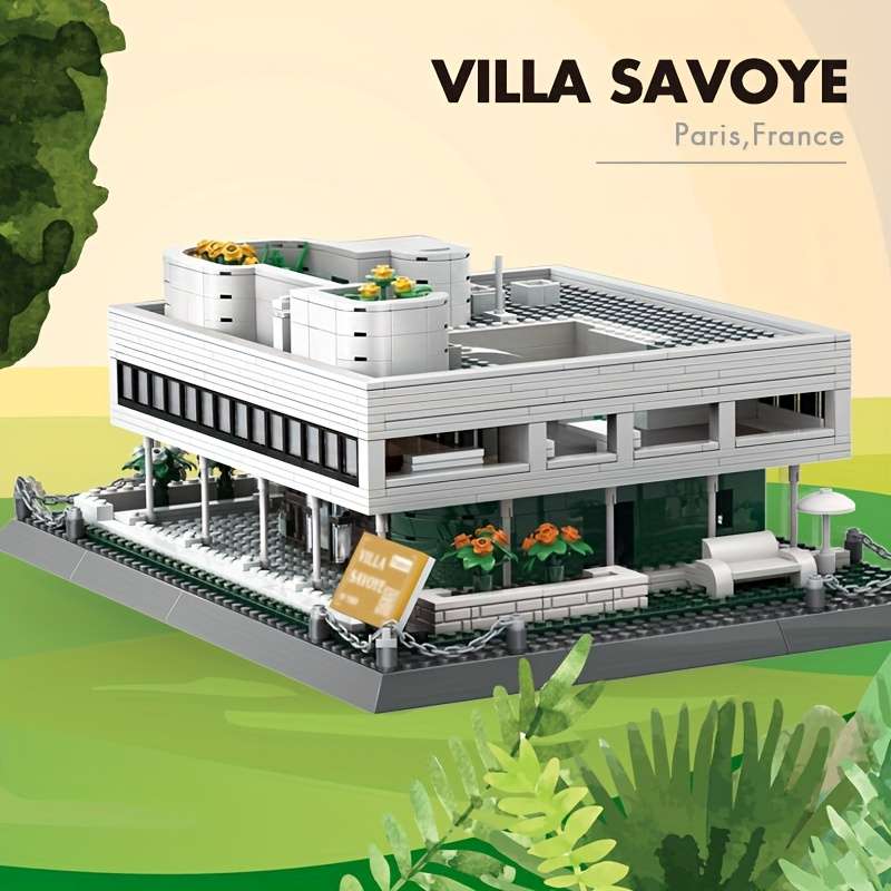 Building Toy Architectural Model Toy Set Style Villa Savoye