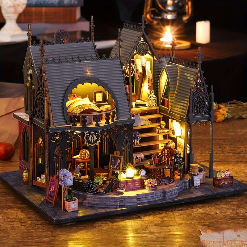 3D Model Desktop Ornament Style Magic Luna House