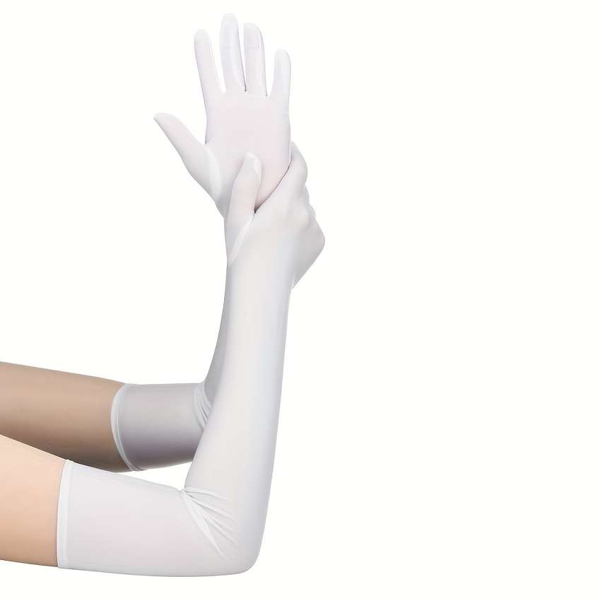 Pair High Permance Women Long Gloves Full