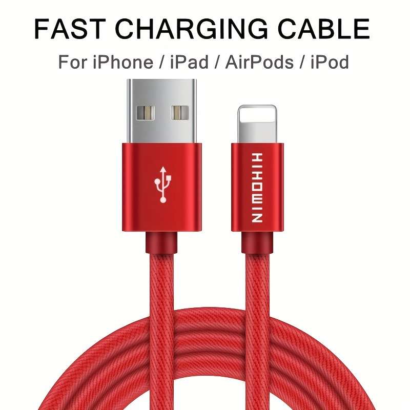1pc Fast Charging Cable USB Data Synchronization Cable For 100cm IPhone 14 13 12 11 Pro Max SE