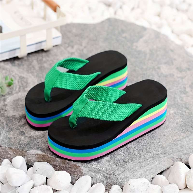 Ladies Summer Flip Flops Black Uk 7