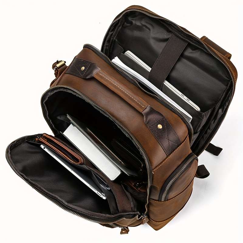 Men S Backpack Brown1