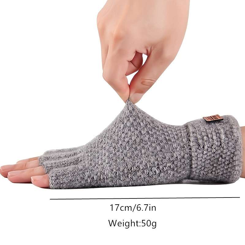 Gloves Color Dark Gray Leather Label