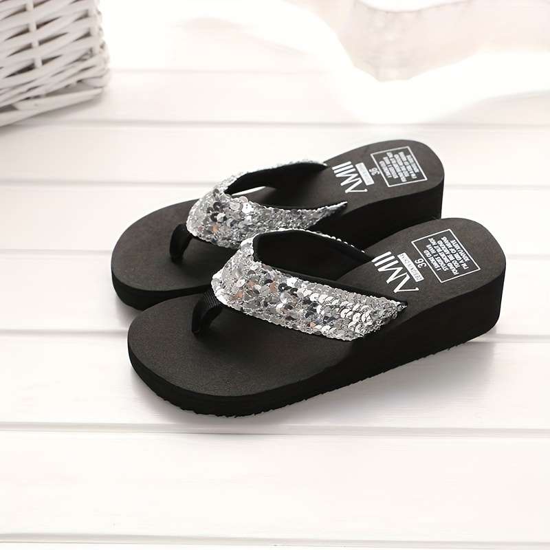 Ladies Summer Flip Flops Dark Brown Uk 6