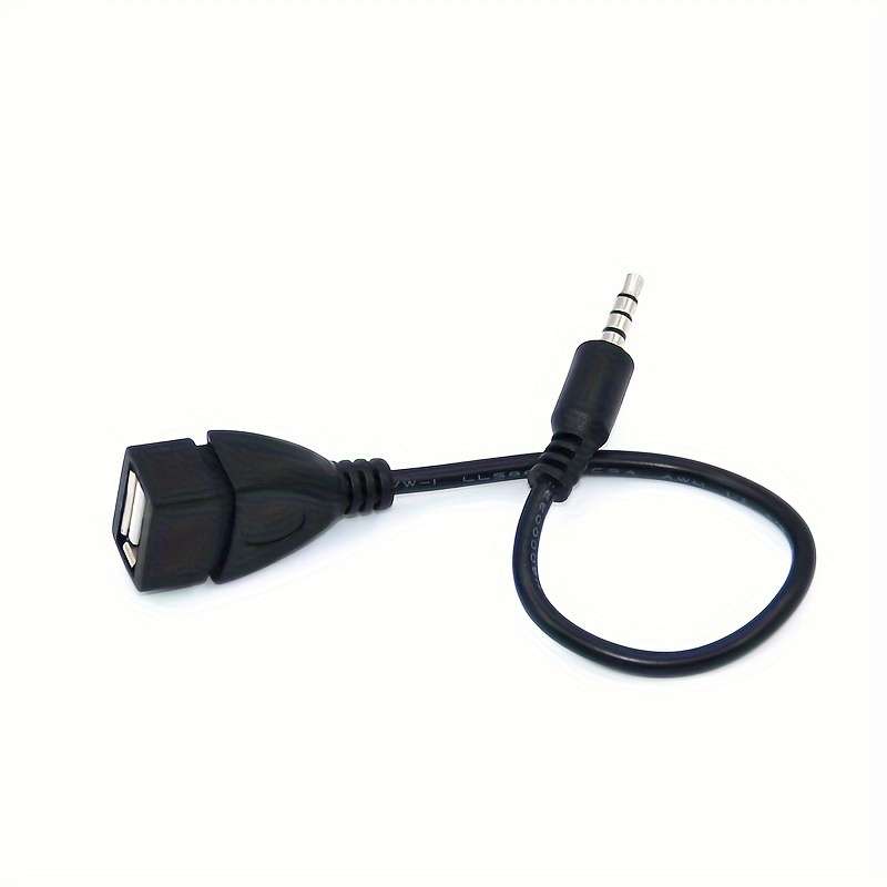 1pc Car Aux Conversion Usb Cable CD Machine MP3 Audio Cable USB To 3.5mm Audio T-port Plug Conn