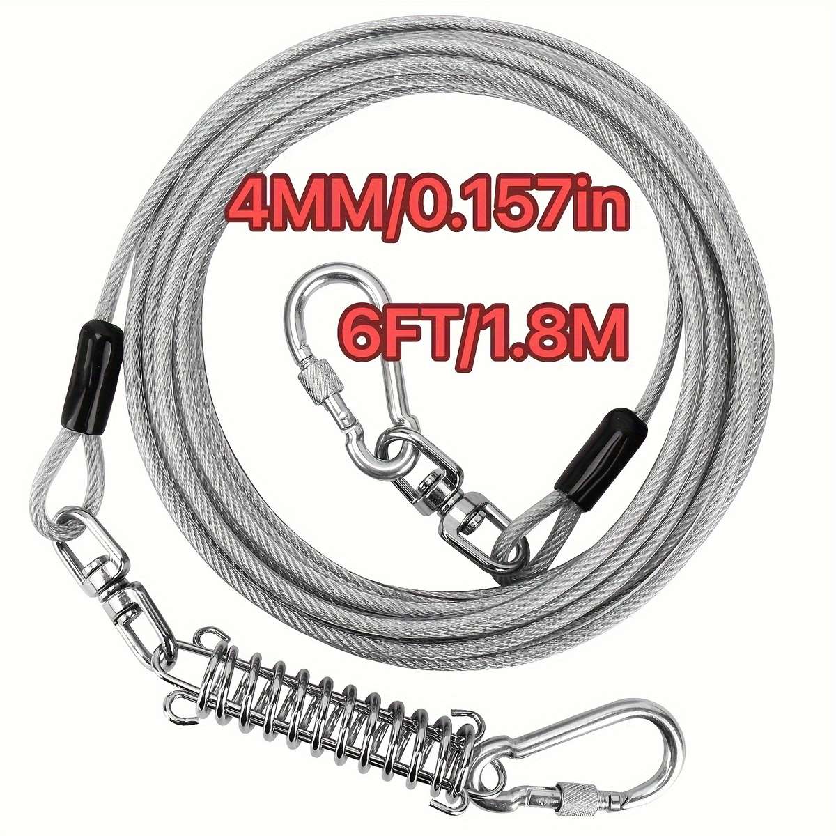 Dog Leash Color Red Size 6Ft