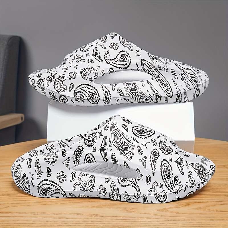 Men Slippers Summer Style Black 12 Size Uk 9.5 To 10