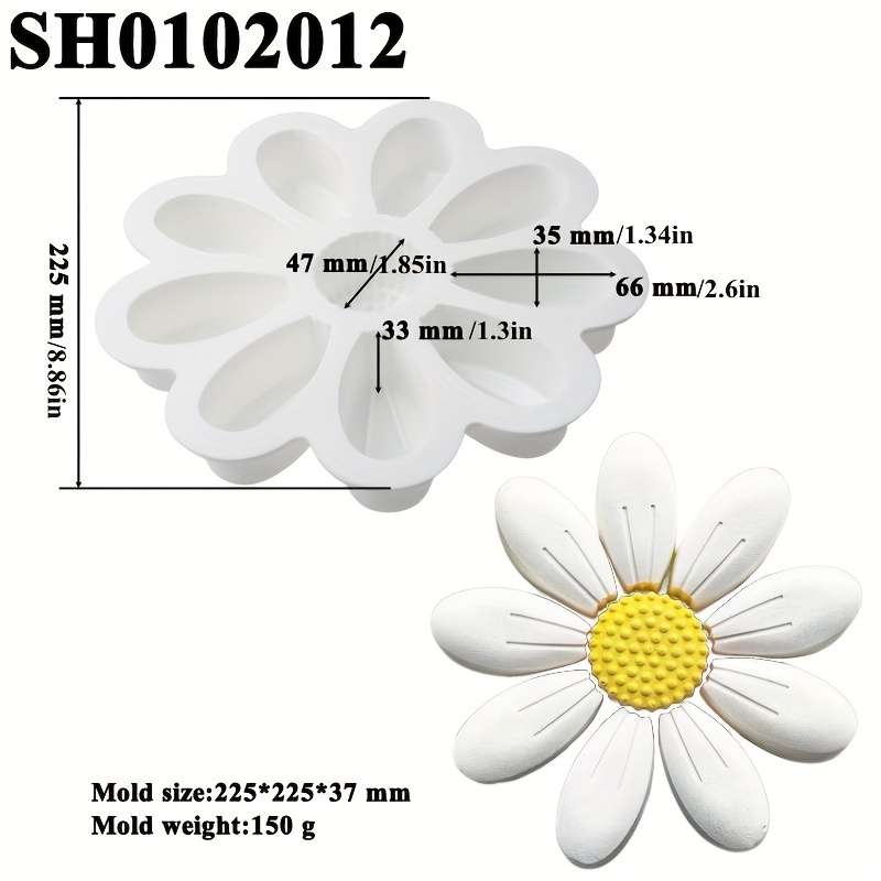 Suitable For Baking Molds Model Single Sunflower