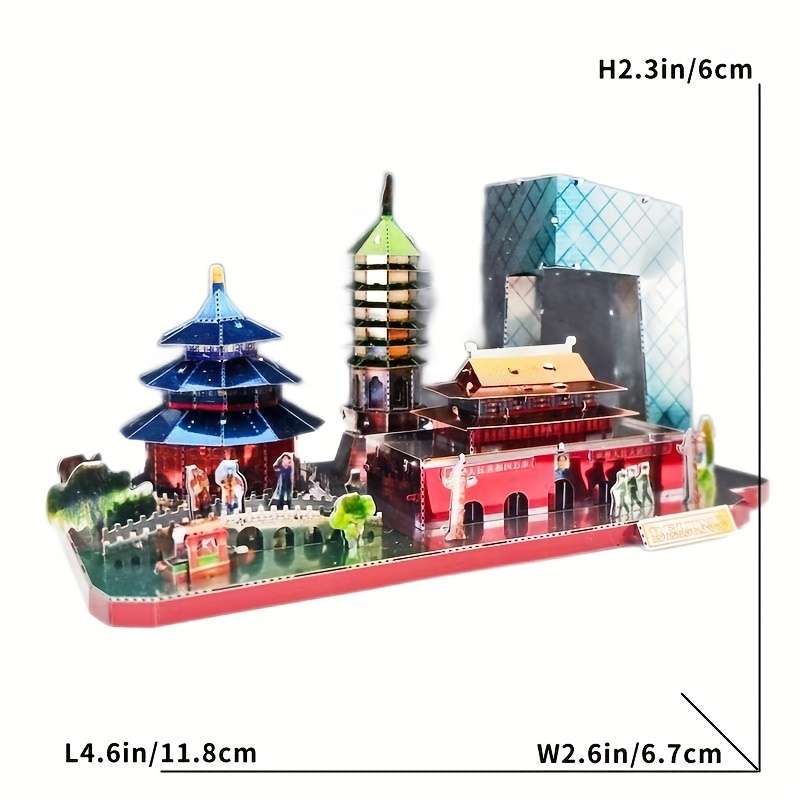 Building Toy Architectural Model Toy Set Items Paris Street Scene