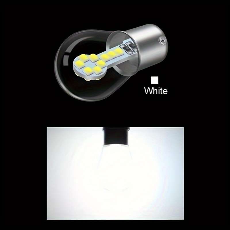 White Led Turn Signal Brake Light Bulb 12V