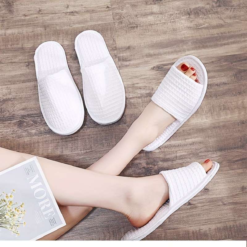 Cotton Slippers Color White Size43