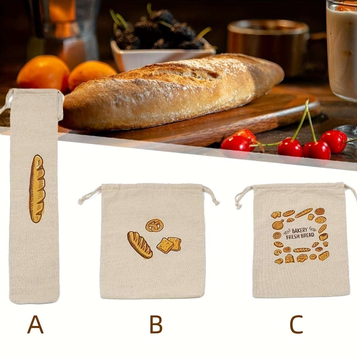 Food Storage Bags Color B3 Loaves