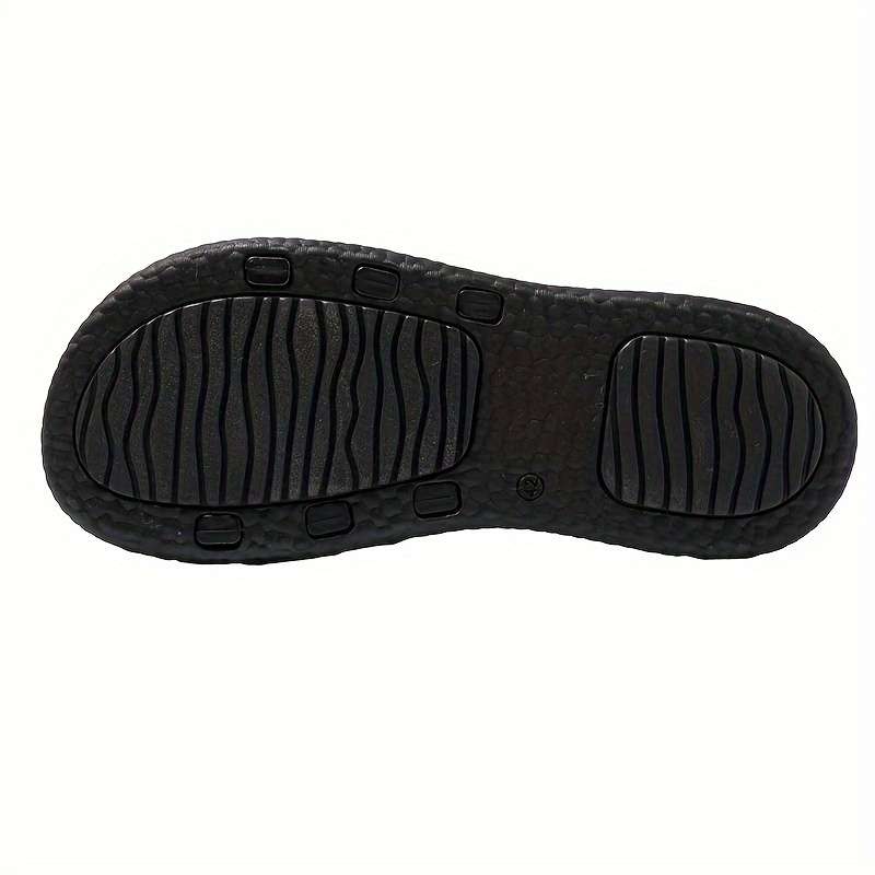 Men Slippers Summer Style Black Size Uk 7