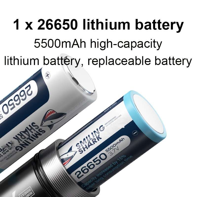 Premium 1Pc Smiling Shark Scuba Diving Flashlight Dive Professional Reliable
