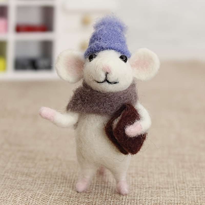 Plush Toyss Model Rat Wool Felt Material Kit