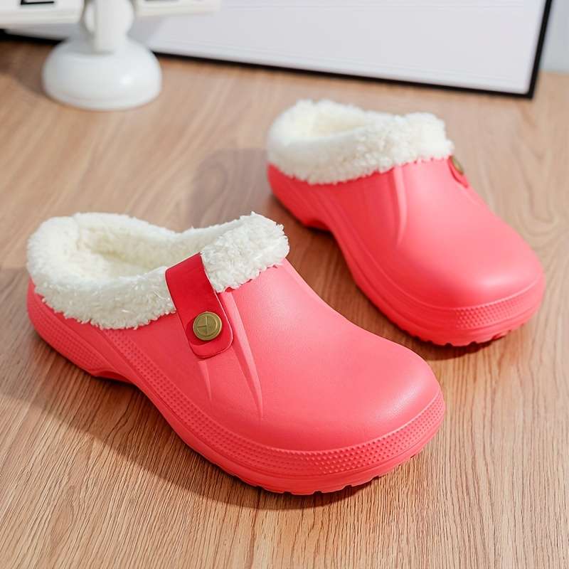 Cotton Slippers Color Red And White Sizeuk 11.5-12