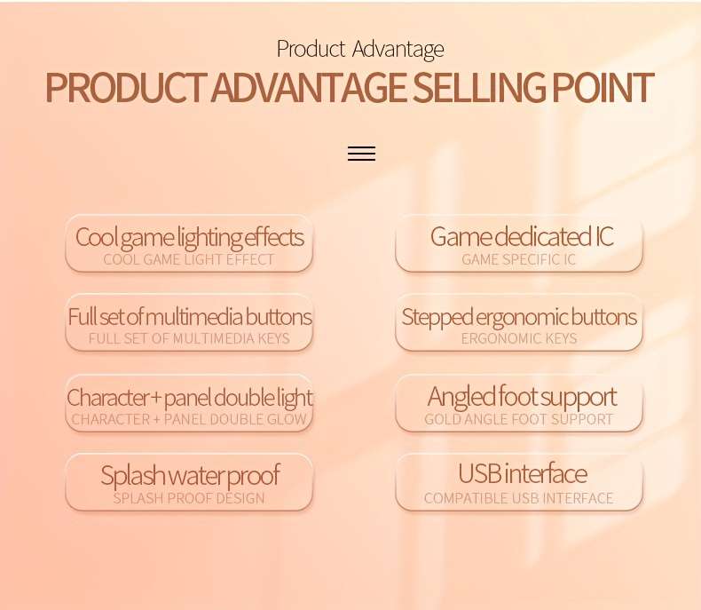 Keyboard Color Purple  white Light