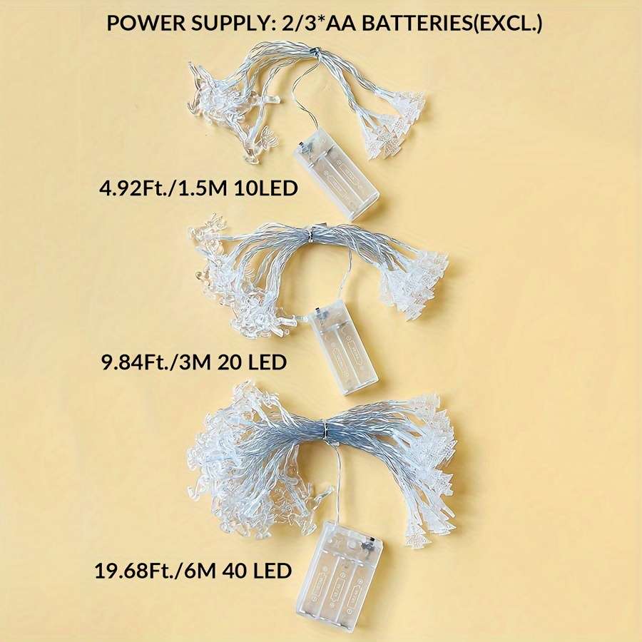 Christmas Lights 6M 16.68Ft Style Christmas Tree Add  Elk