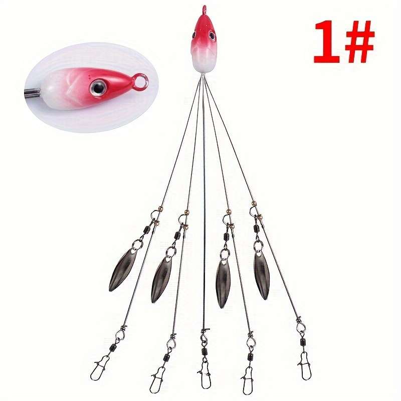1pc Ultimate All-Purpose Fishing Bait Kit Durable Lure with Vibrant Willow Blade Swivel
