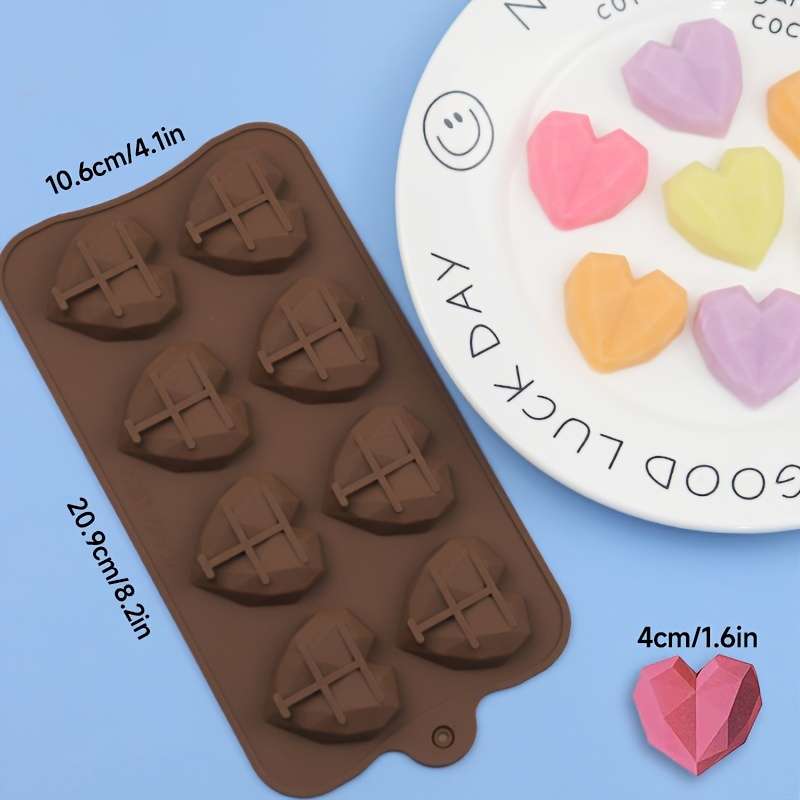 Suitable For Baking Molds Color 7Th Company Heart Shape  White