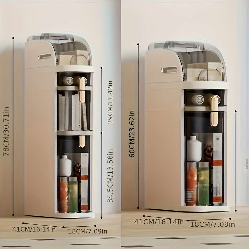 Bathroom Storage Rack Color White Model3 Tiers