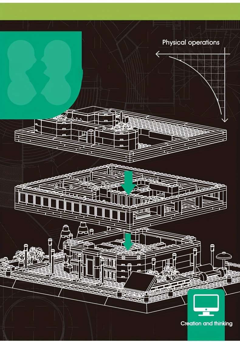 Building Toy Architectural Model Toy Set Style Villa Savoye