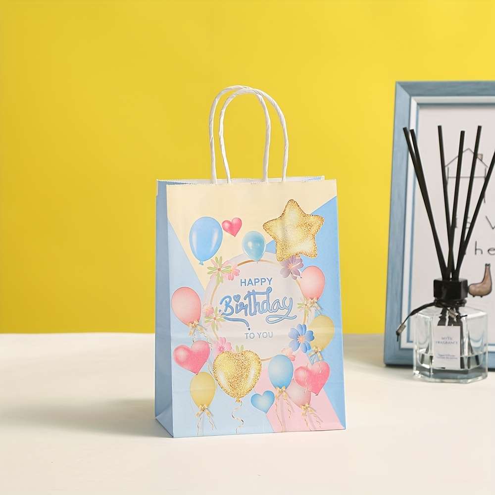Gift Bags Color 8Pcs-8 Color Mixed Packaging Size S