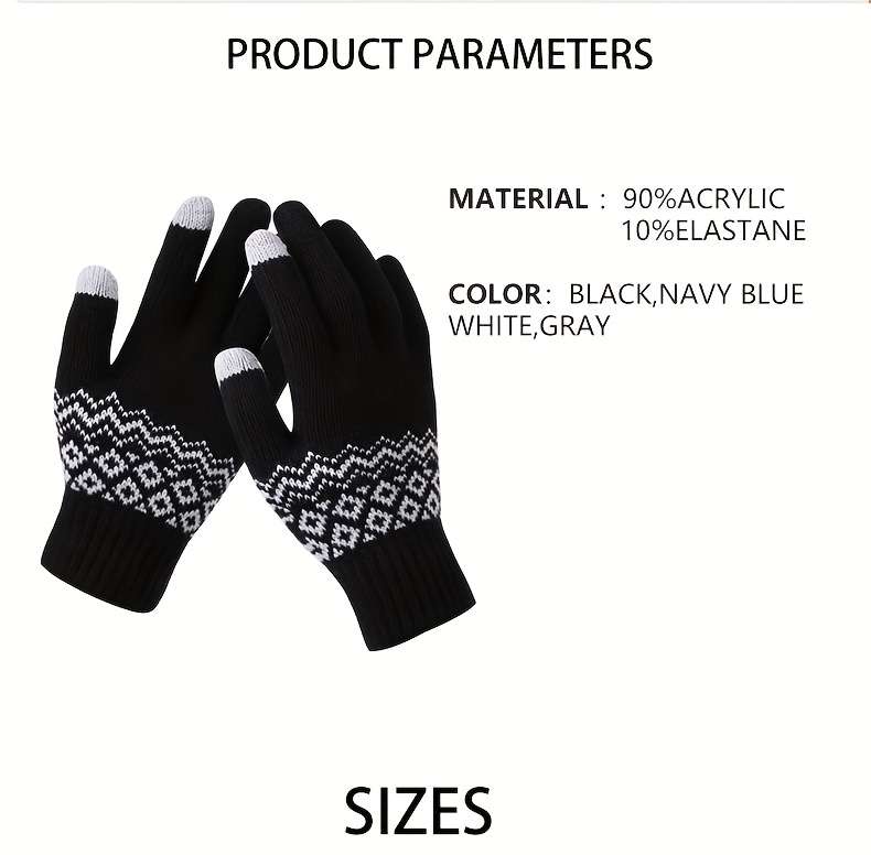 Gloves Color Black*2Grey