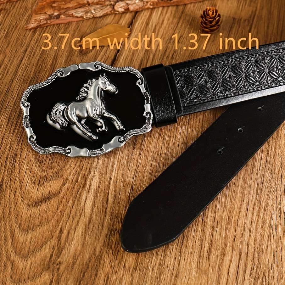 Belt Color Black Horse Black Checkered Generation Size 105 110C M