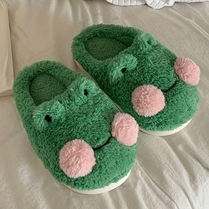 Cotton Slippers Color Green Sizeuk 8.5-9