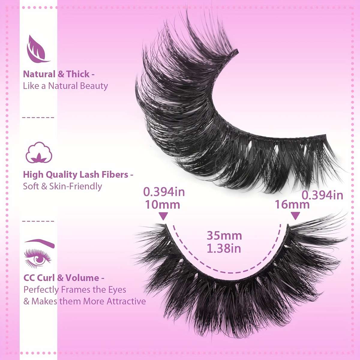 False Eyelashes Size 2 8Dsz901