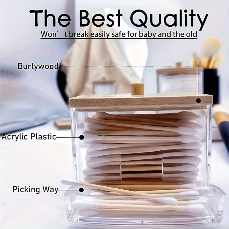 Antibacterial Box 1Pcs Square Pillar Bamboo Cover