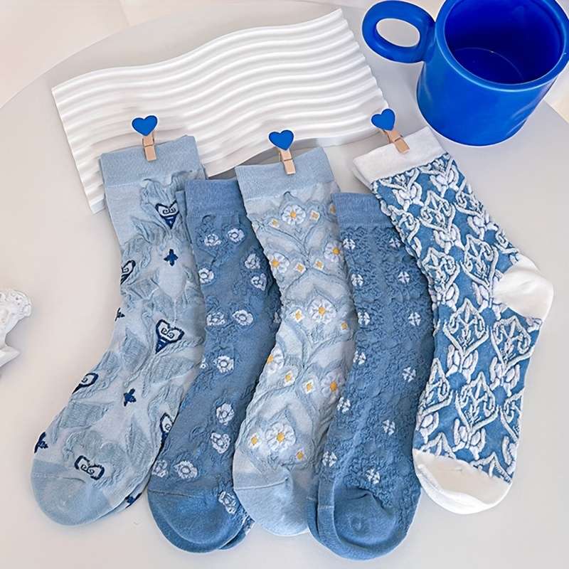 Women S Socks Color Mixed Color5 Pairs Size Onesize
