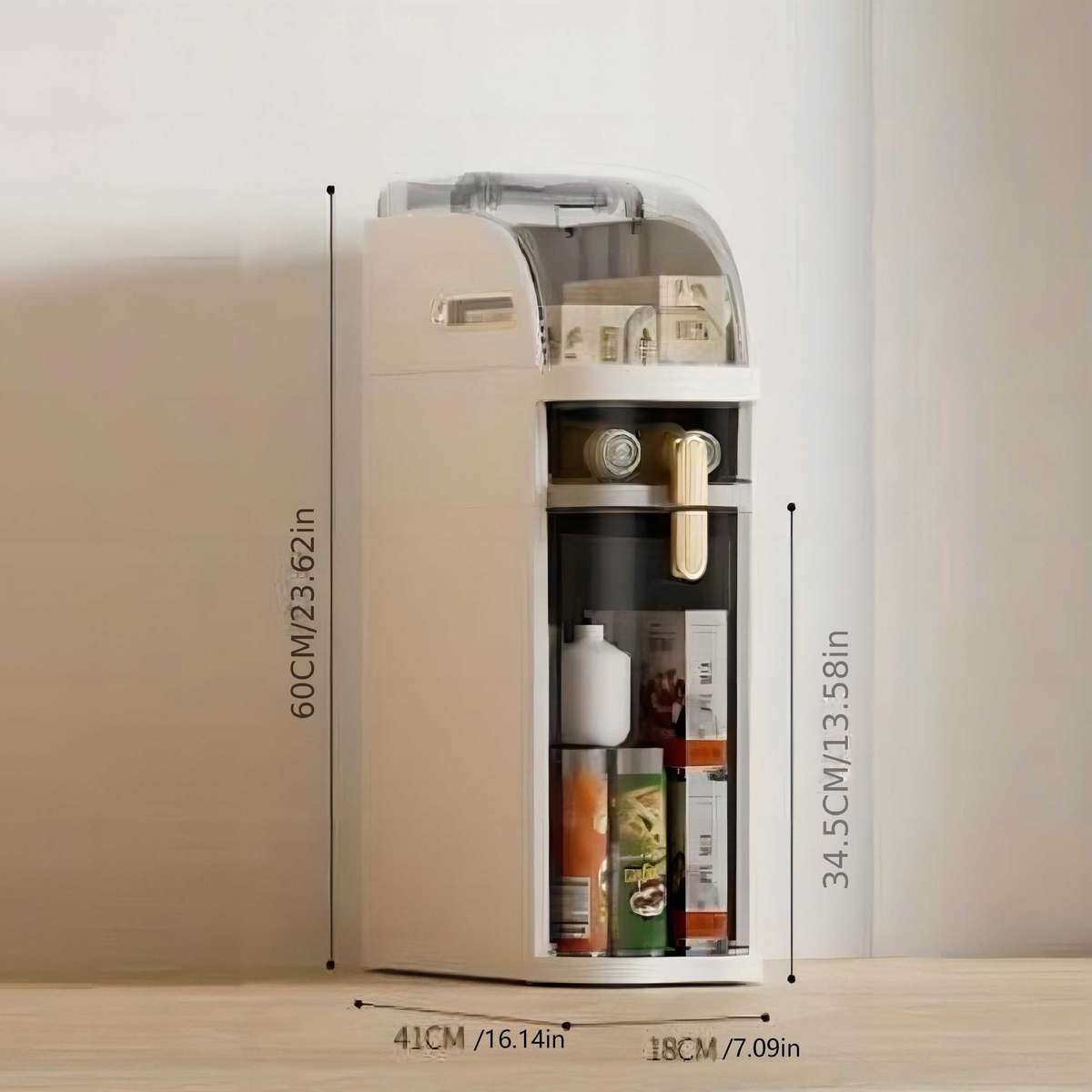 Bathroom Storage Rack Color White Model3 Tiers