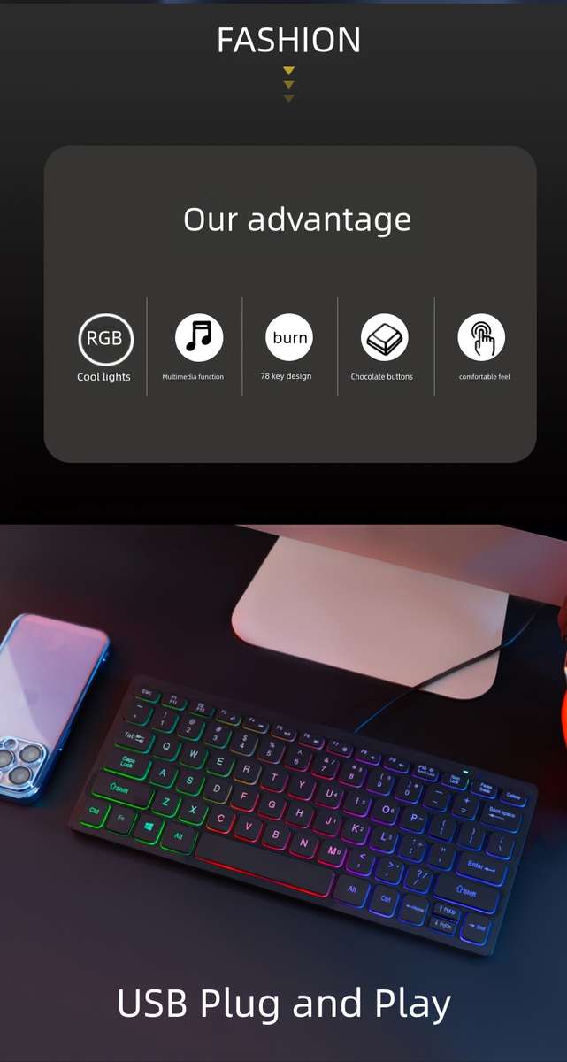 keyboard color Black