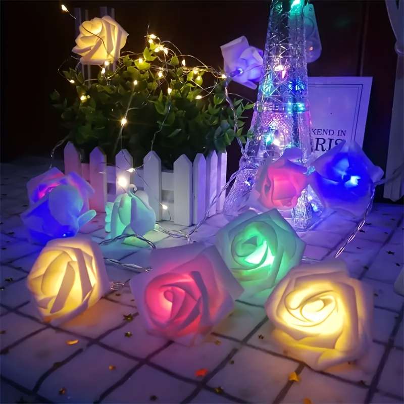 Christmas Lights Pink And White Quantity 10 Leds