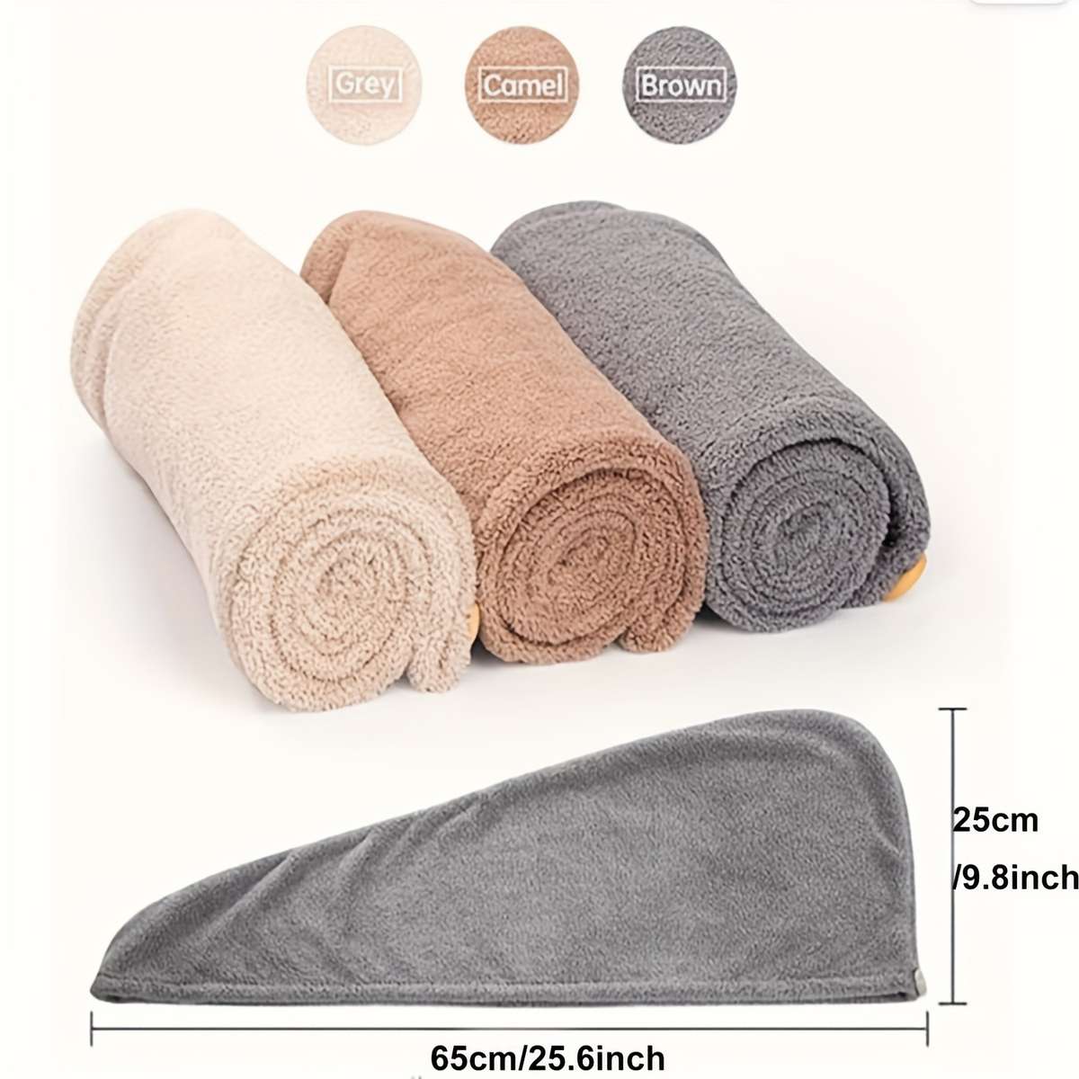 Hair Turban Grey*3
