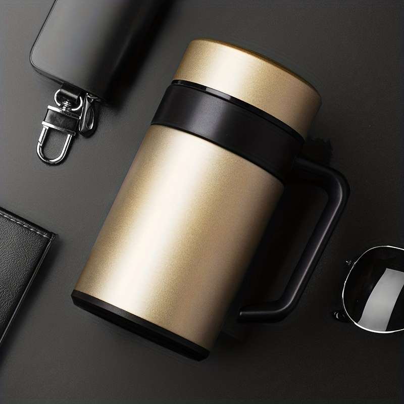 Water Cup Color Silvery Capacity1352Oz With Tea Filter