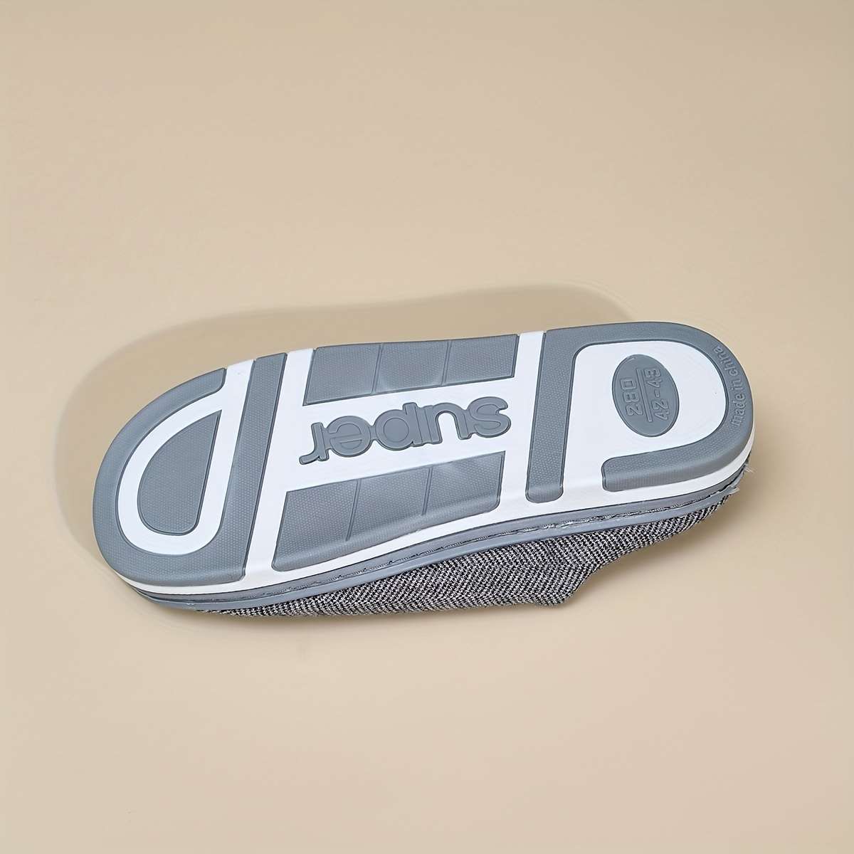 Men Slippers Summer Style Grey Size Uk 5.5 To 6
