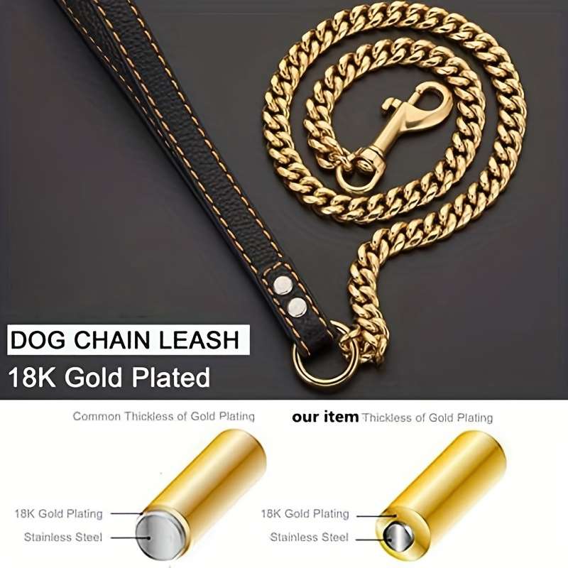 Dog Leash Color Golden Size 5Xl