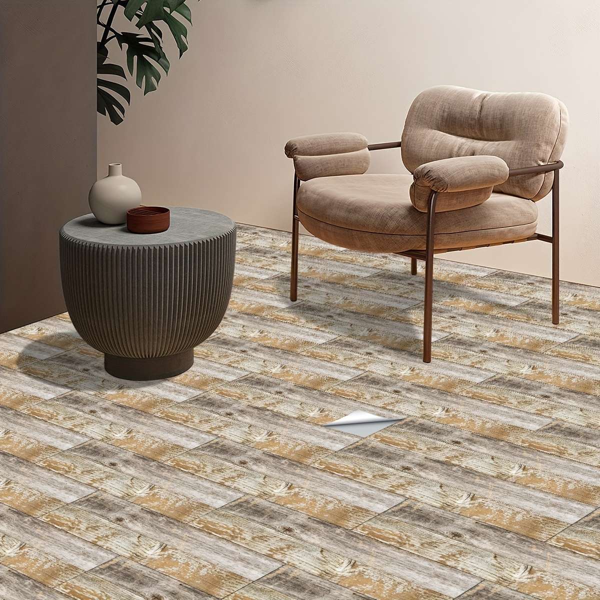 Self Adhesive Floor Stickers 15.01*40.01Cm*6Pcs