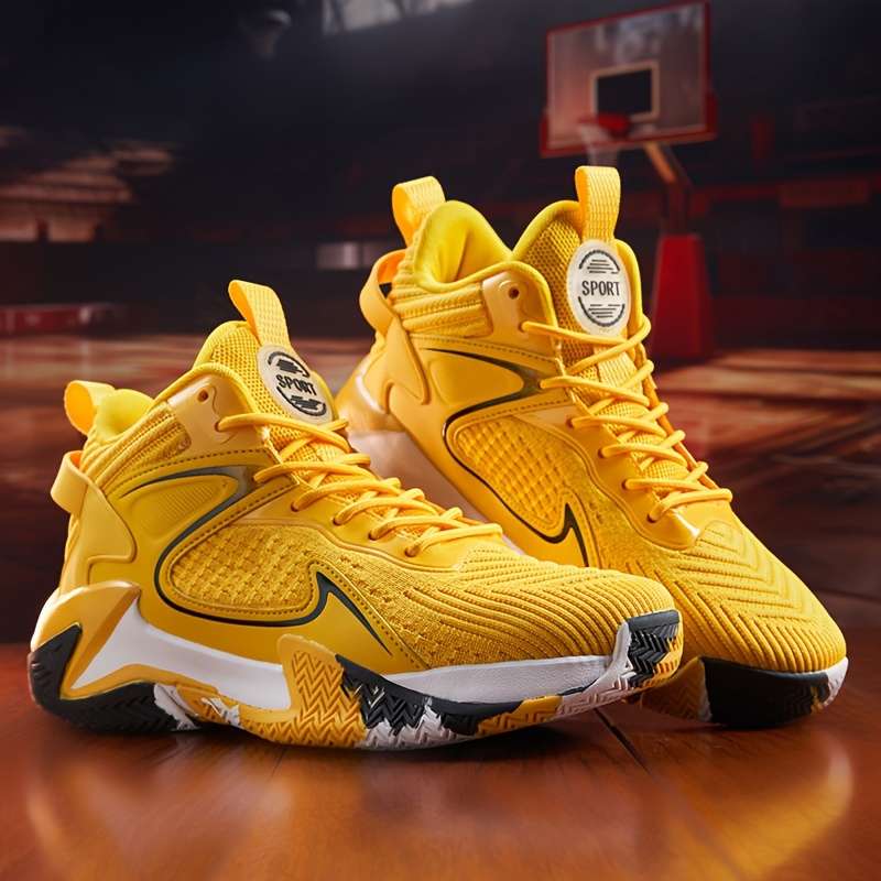 Sneakers Yellow Size Uk 7.5